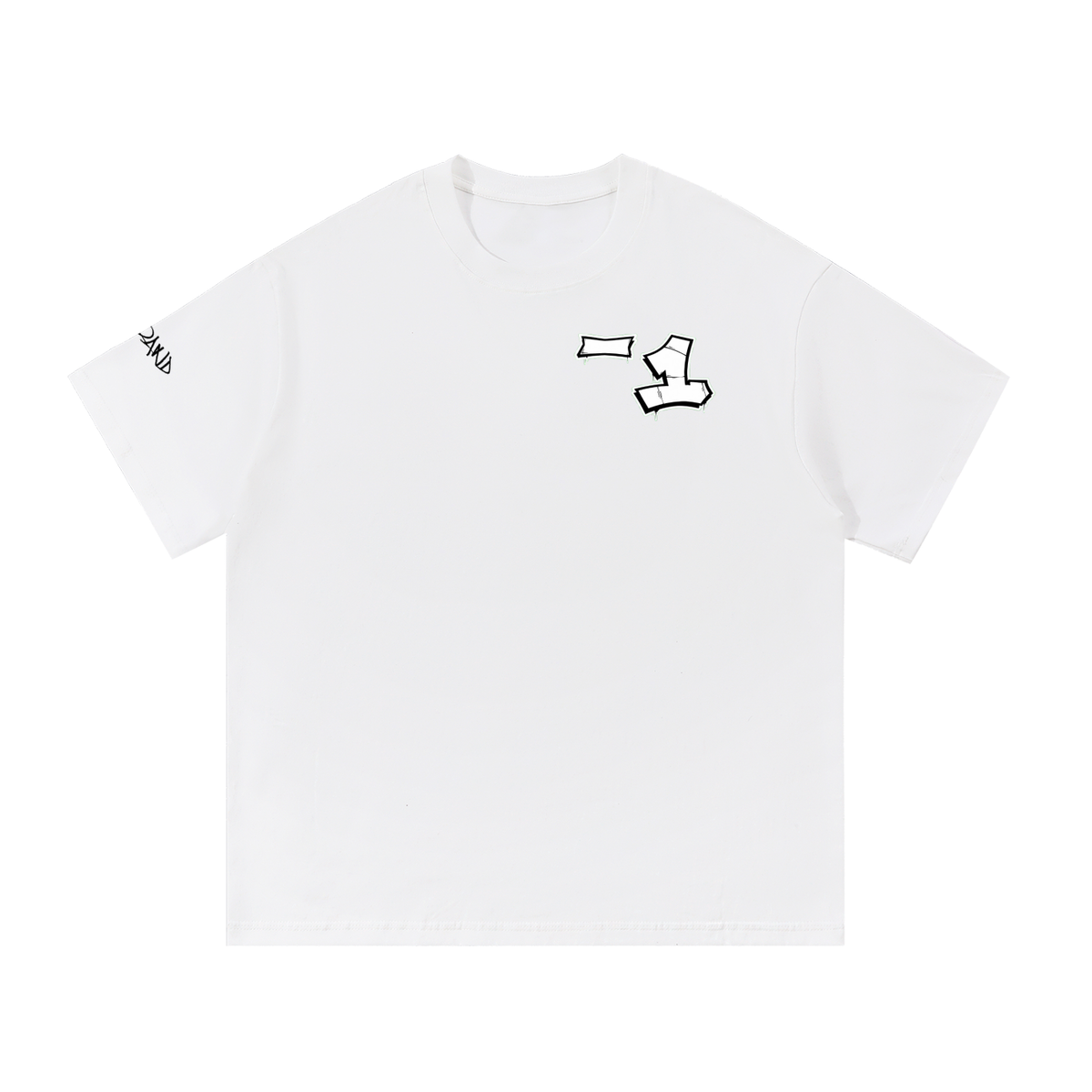 White graffiti tag T-Shirt
