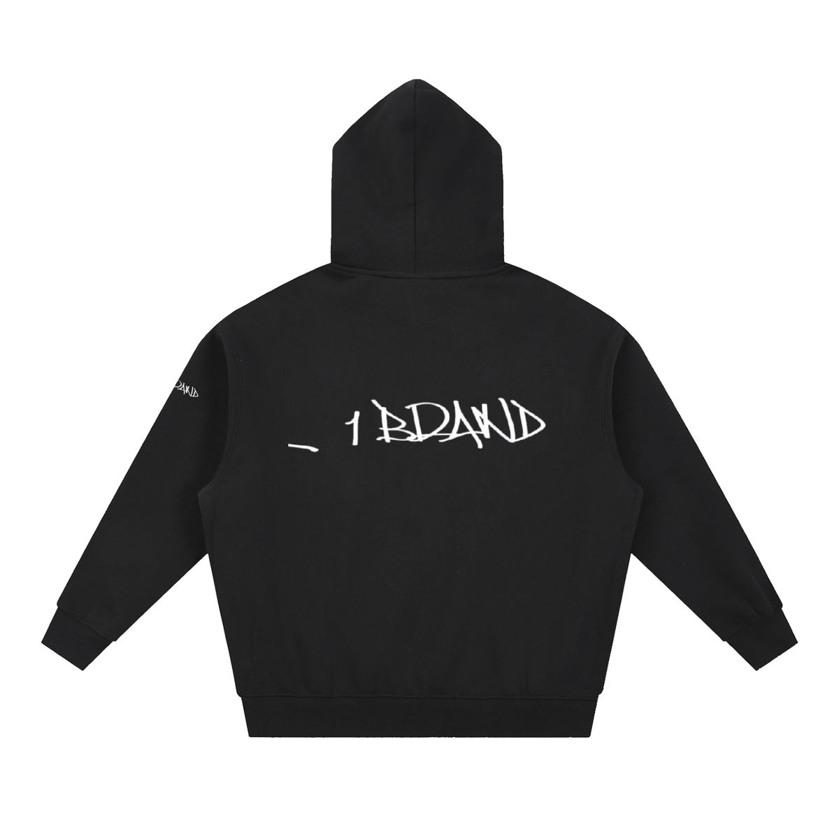 _1 BRAND boxy graffiti tag hoodie