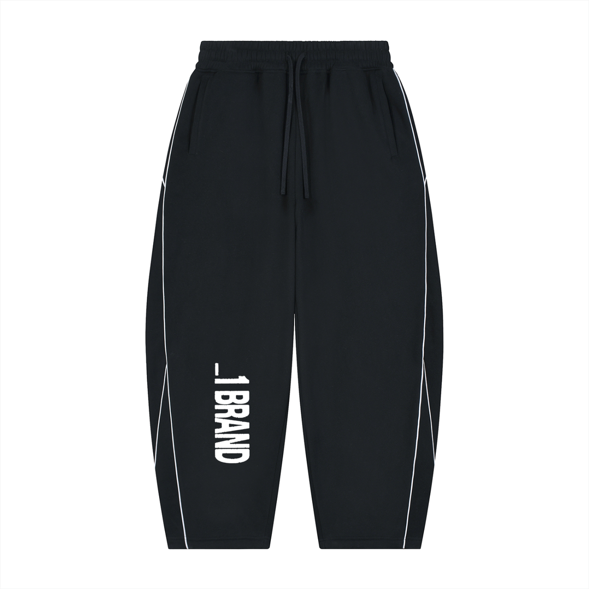 _1 BRAND Striped baggy sweats