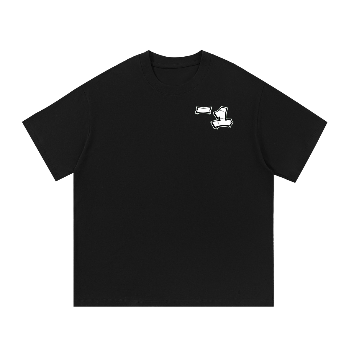 _1 brand graffiti logo tee
